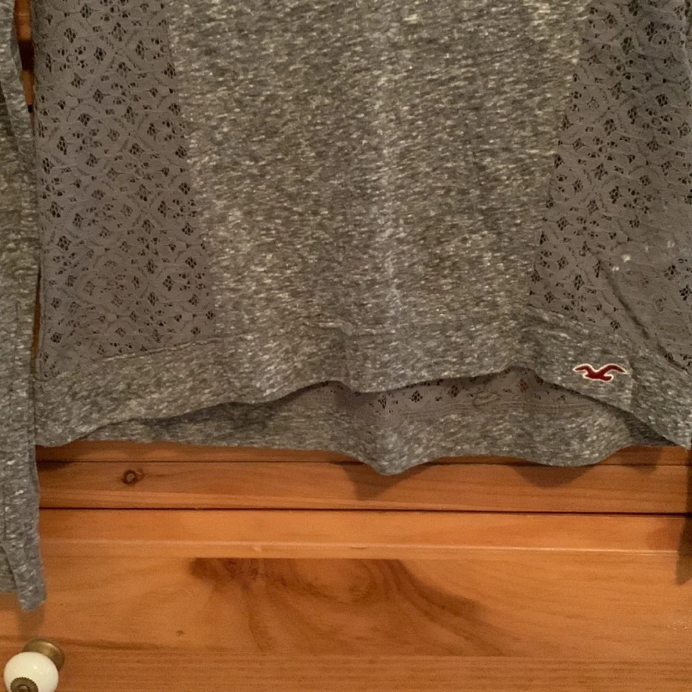 Hollister Shirt With Lace and Gemstones - Size XS